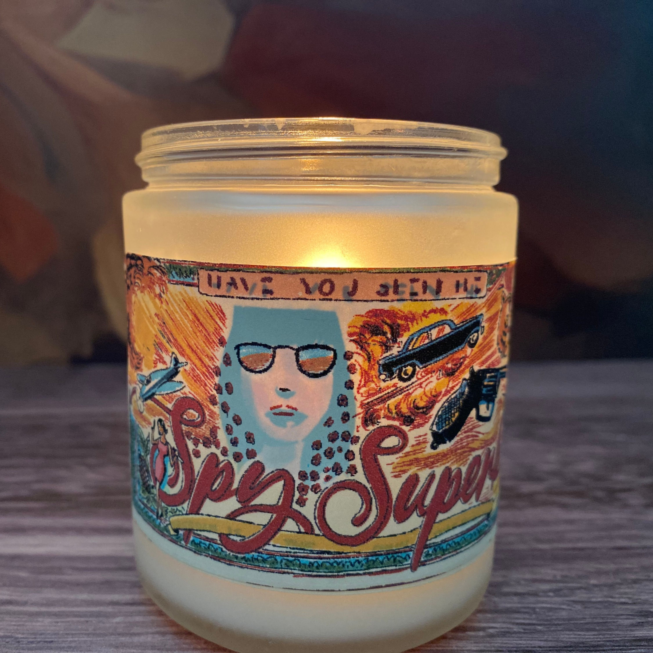 Spy Superb Hidden Message Candle