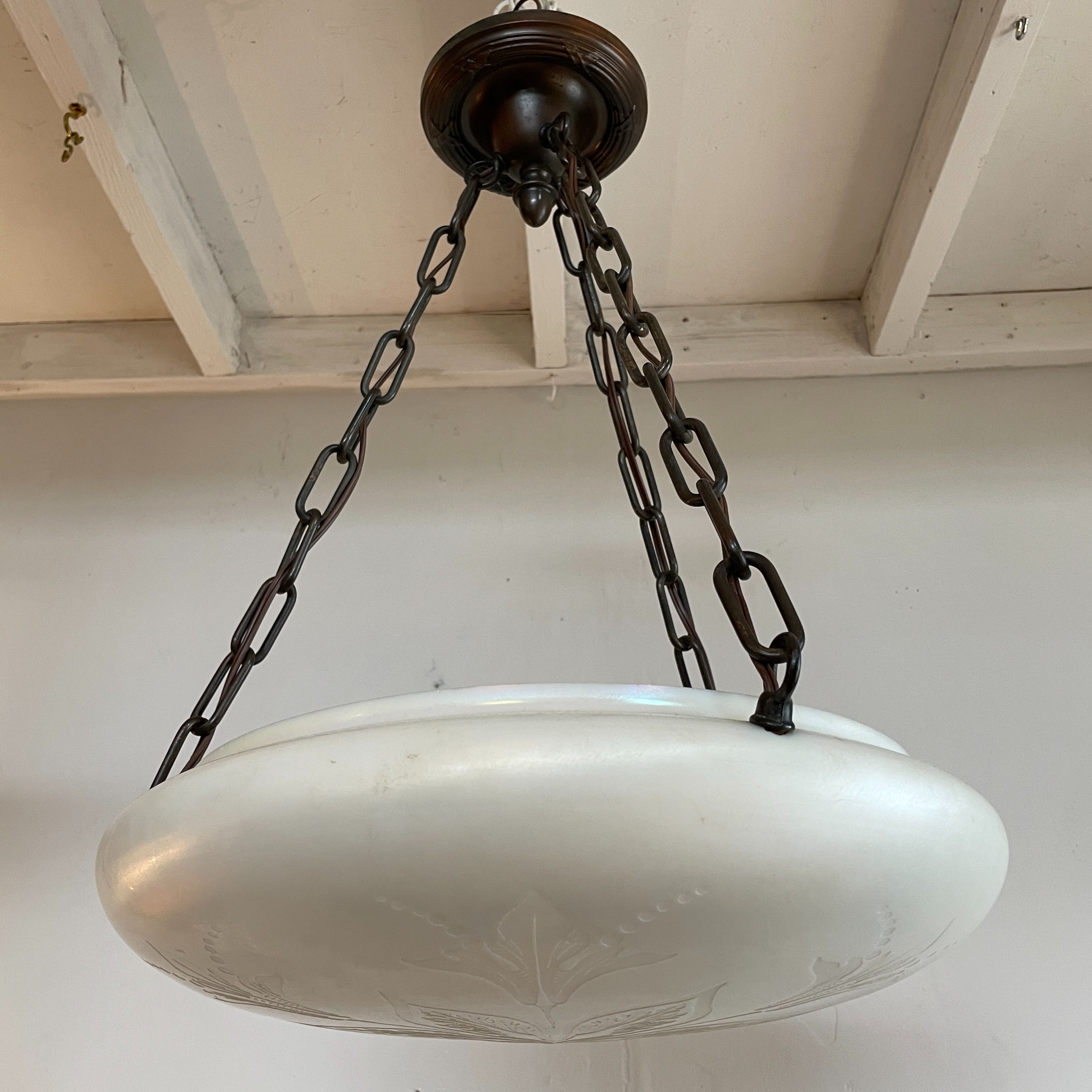 Steuben Calcite Chandelier