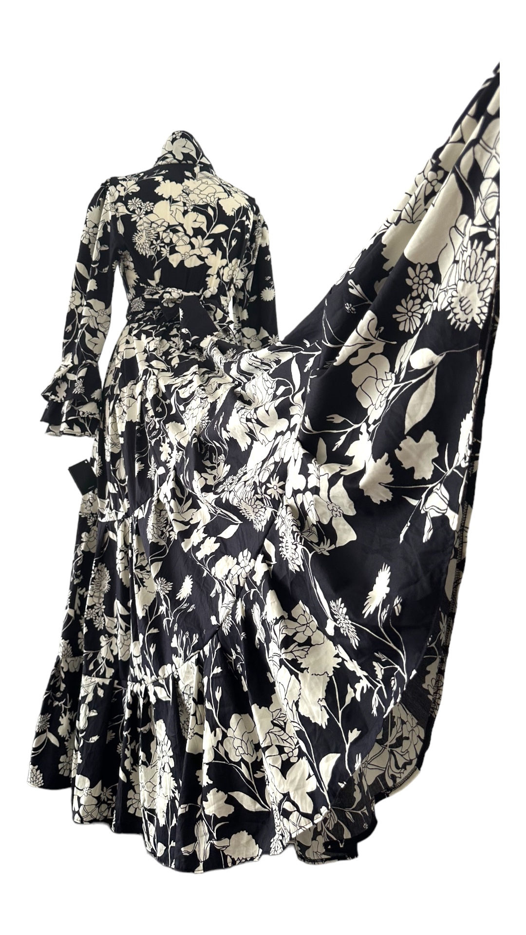 Abito lungo Montenapoleone in cotone leggero