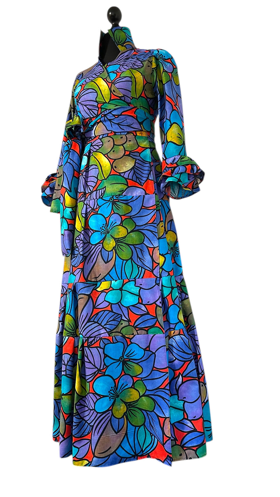 Miniatura: Abito lungo Genova 26 in cotone 