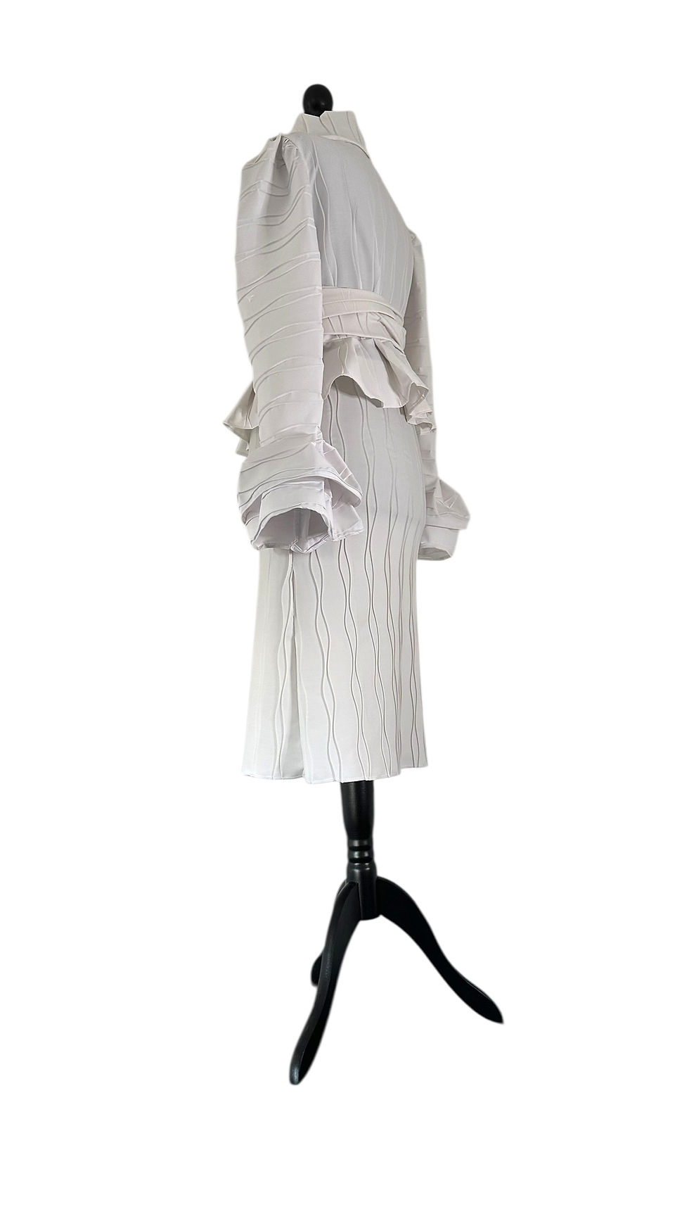 Miniatura: Tailleur in cotone blissettato a onde 