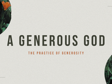 Generous God, Christian discipleship, bible study