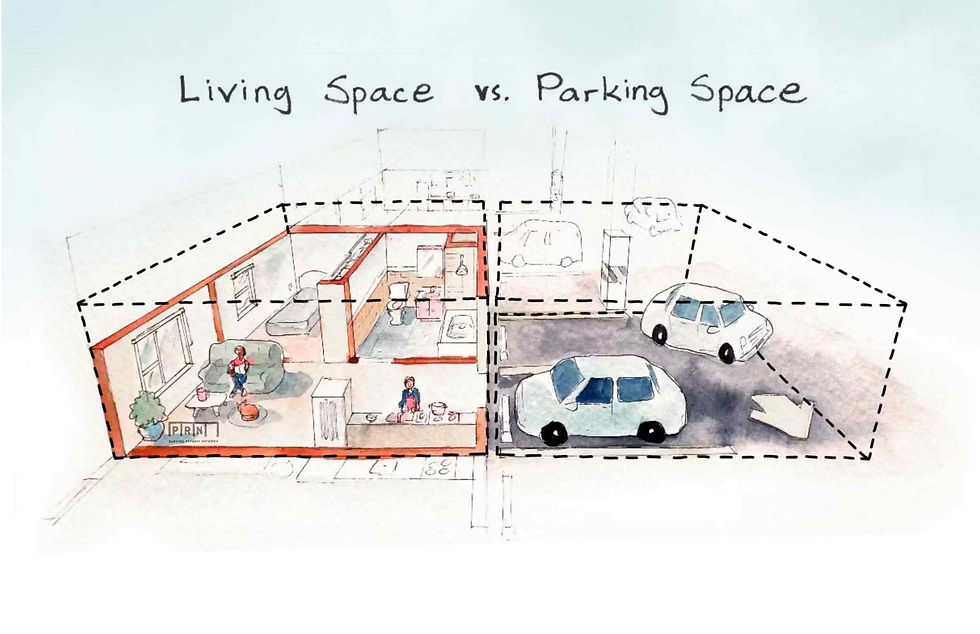 Living space vs Parking Space