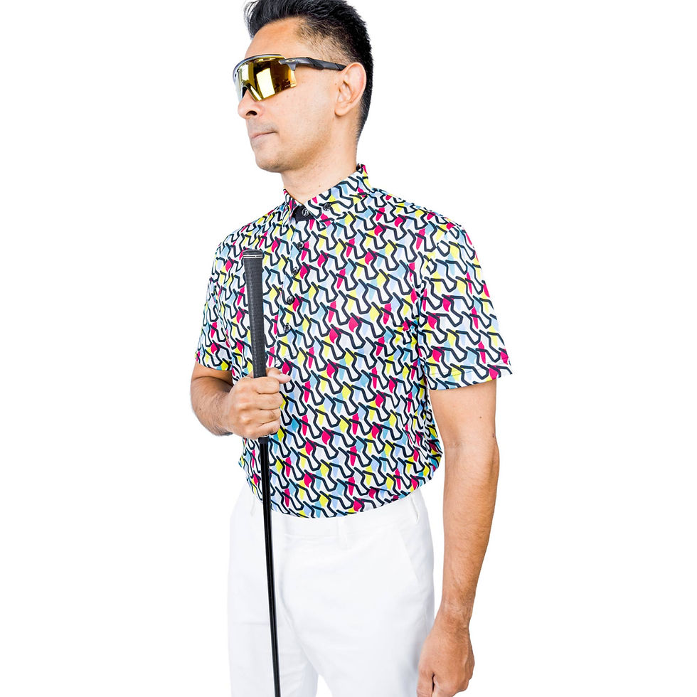 Thumbnail: Doodles Nora Unisex Golf Polo (Stretch)