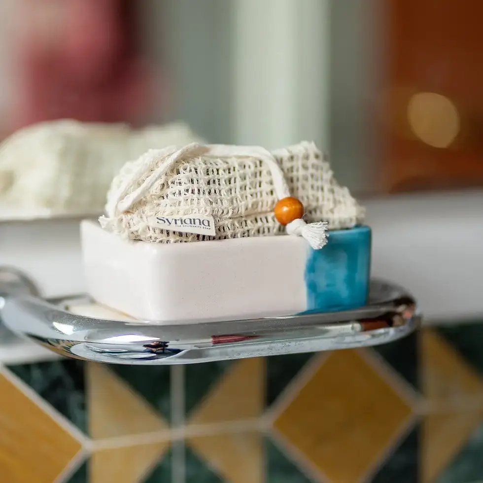 Miniatura: Sacchetto porta sapone in sisal