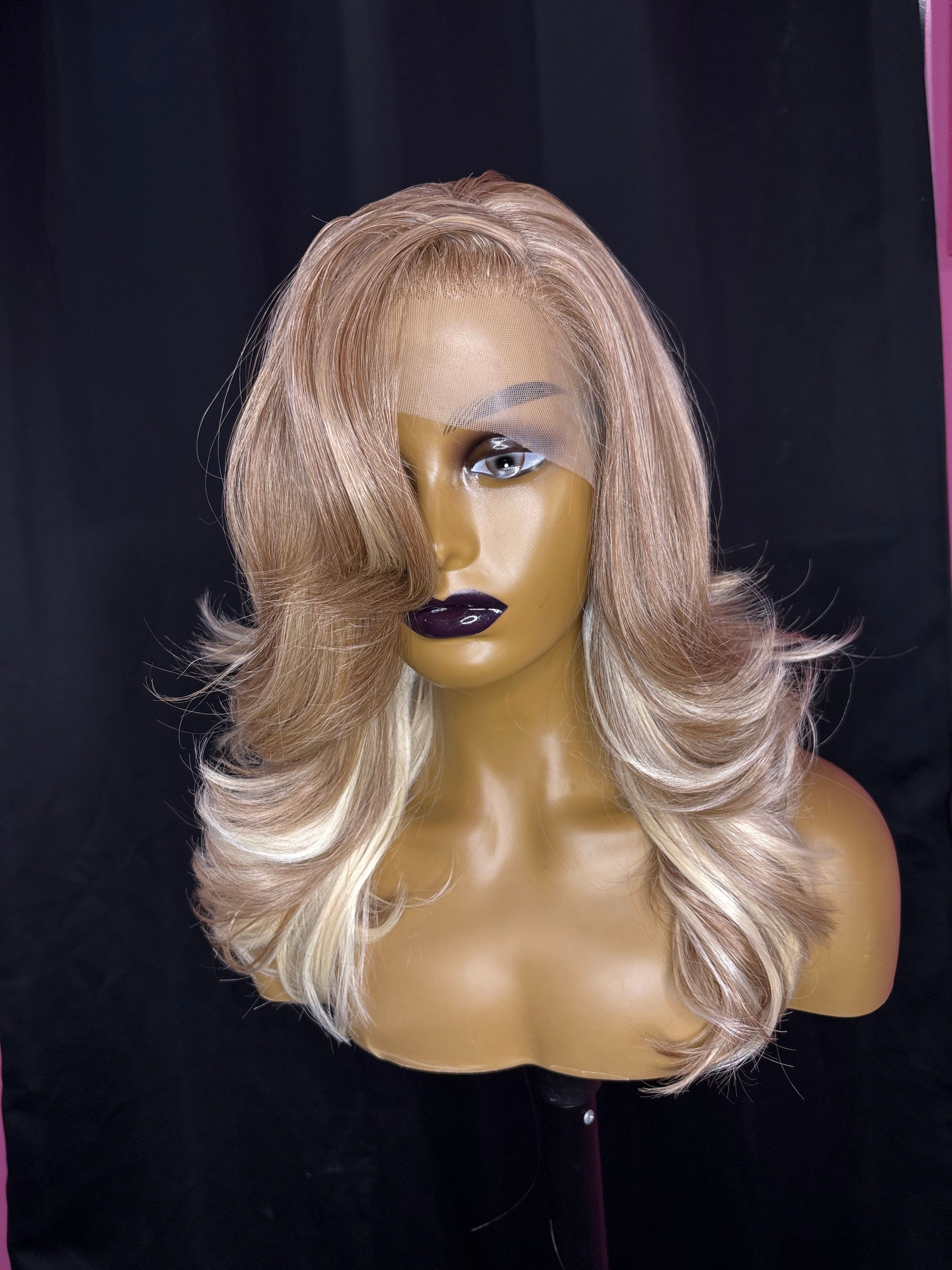 Passion cream 13x3 Transparent lace 16 inch unit