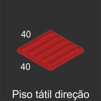 Piso Tátil Direcional