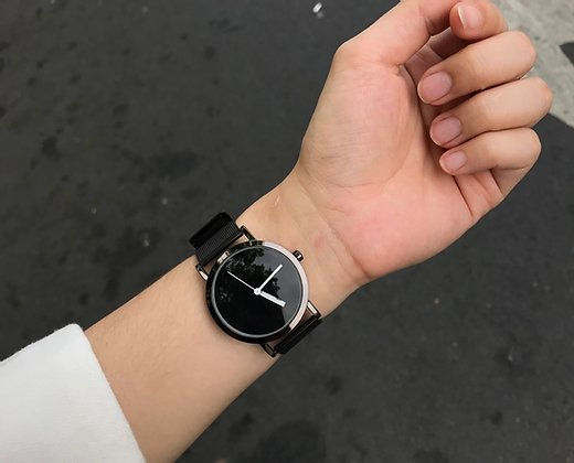 ภาพขนาดย่อ: Basic Black Metal Watch