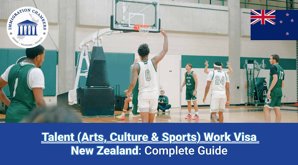 Talent (Arts, Culture, Sports) Work Visa New Zealand – Complete Guide