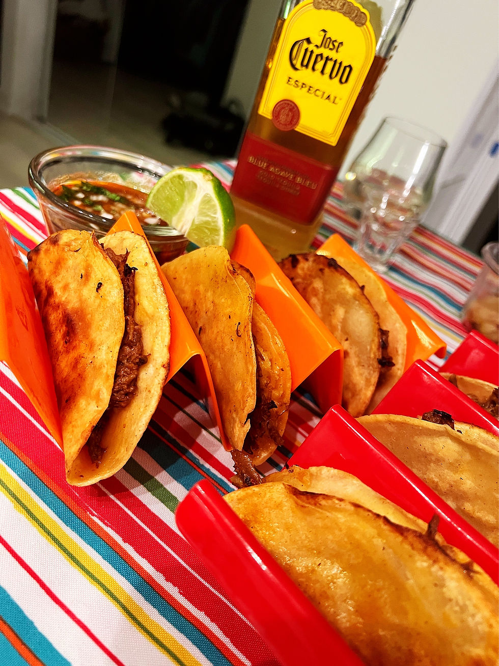 Birria, the best Goat tacos.