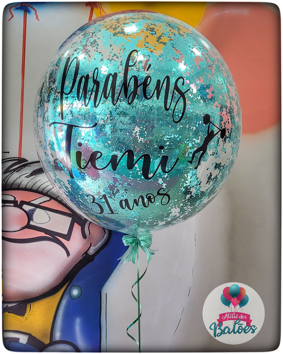 Miniatura: Bubble Haia | Balões Personalizados