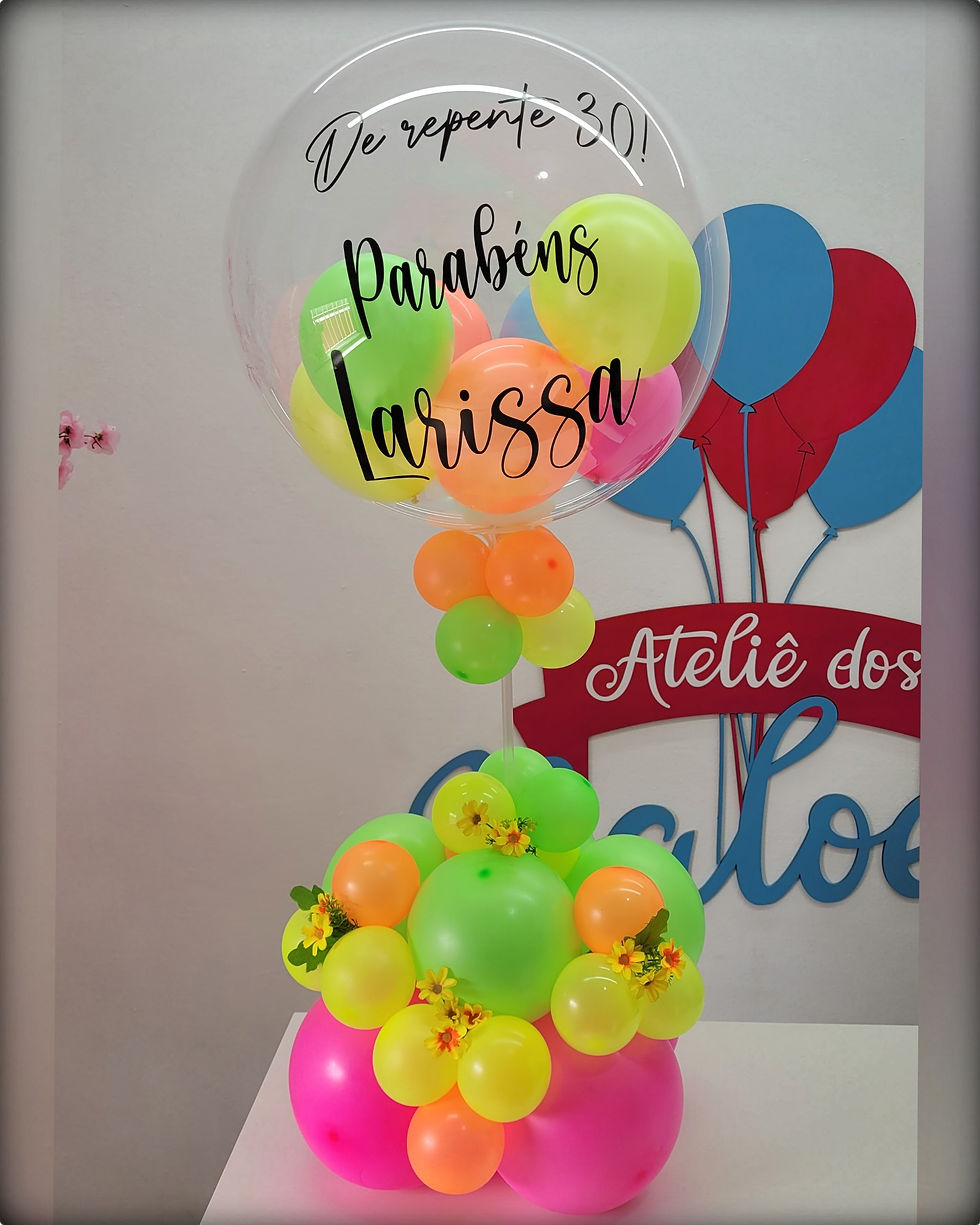 Miniatura: Bubble Roma | Balões Personalizados para Mesa
