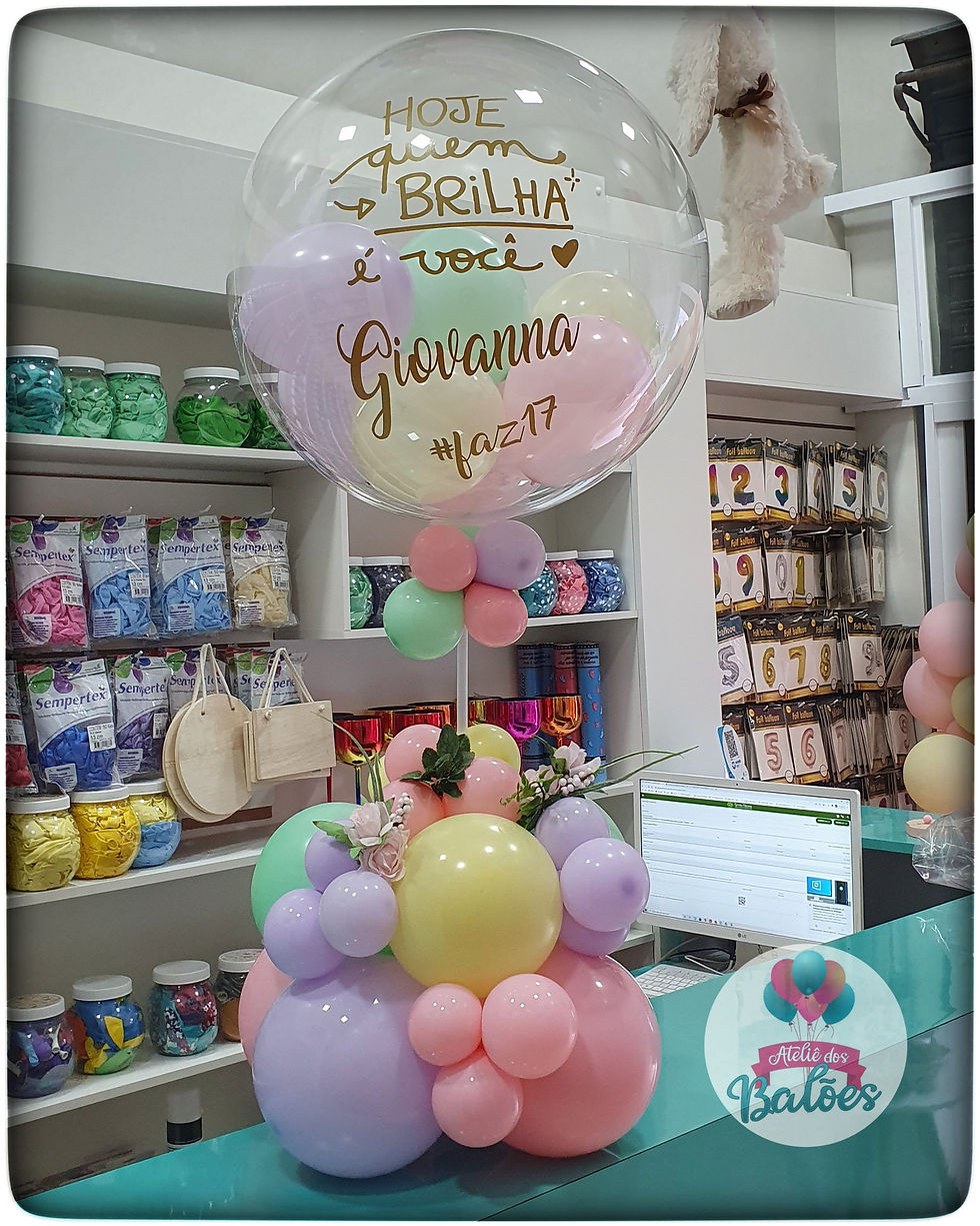 Miniatura: Bubble Roma | Balões Personalizados para Mesa