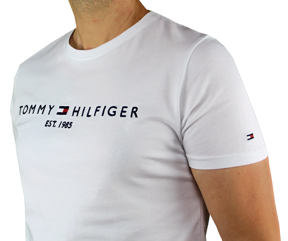 Miniaturbild: Tommy Hilfiger T-Shirt "Großes Logo", schwarz, grau und weiß