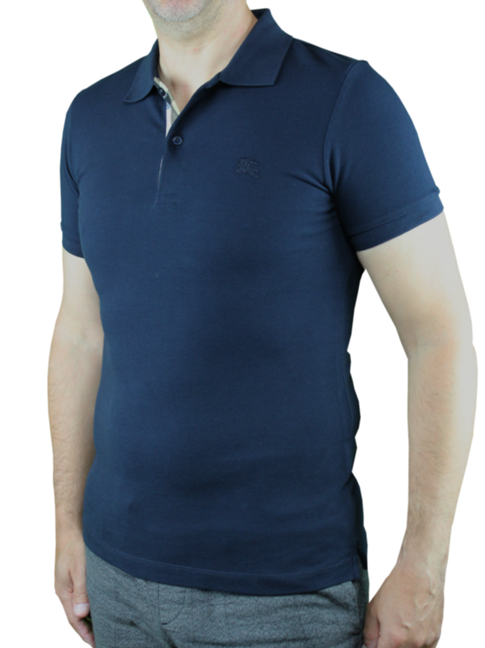 Miniaturbild: BURBERRY Polo-Shirt "Slim Fit", schwarz und dark navy