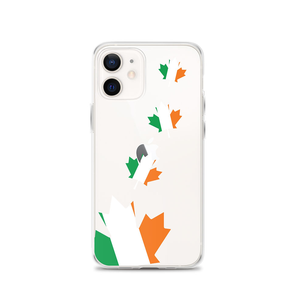 Thumbnail: Tricolour Maple Leaf Clear Case for iPhone®