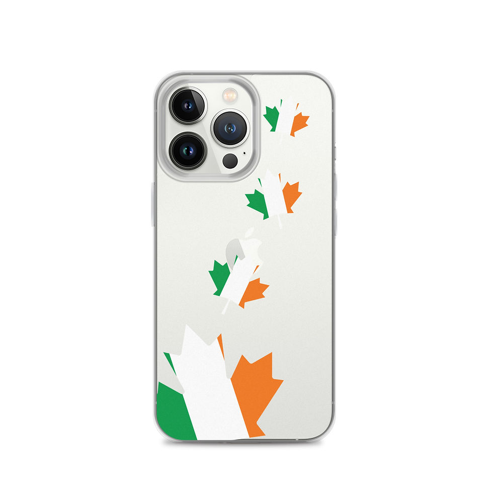 Thumbnail: Tricolour Maple Leaf Clear Case for iPhone®