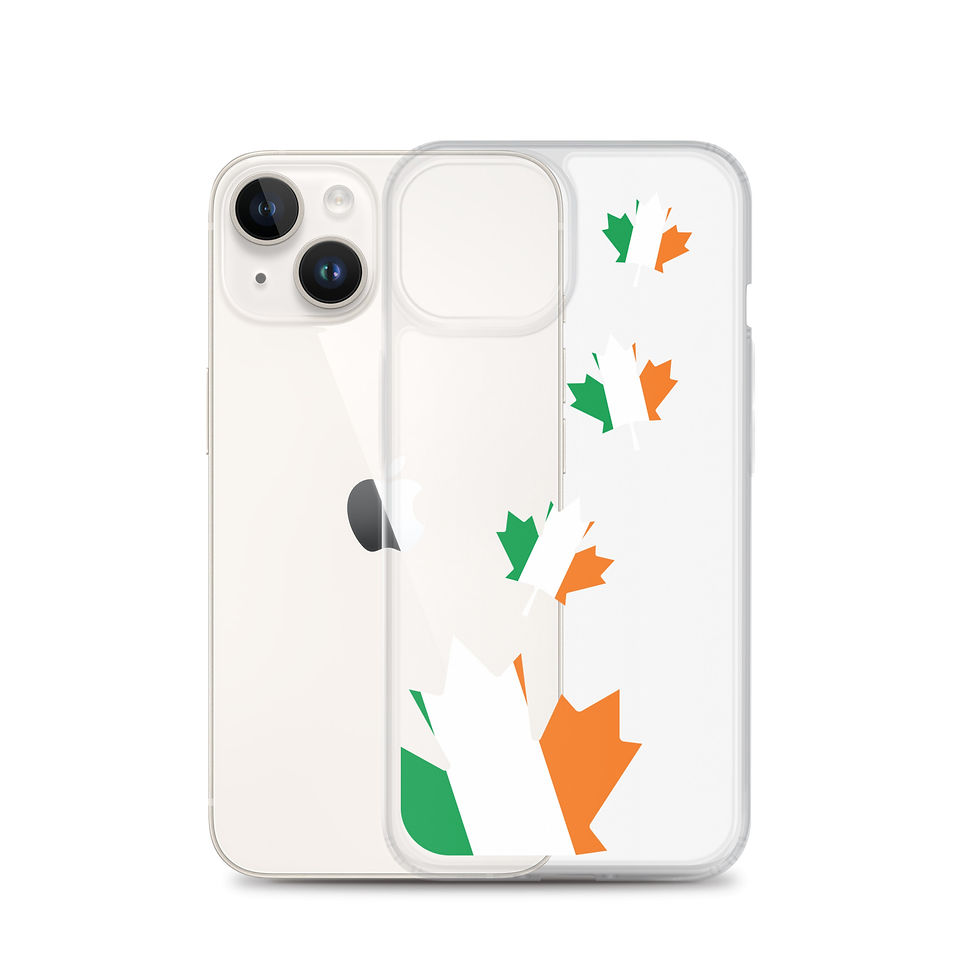 Thumbnail: Tricolour Maple Leaf Clear Case for iPhone®