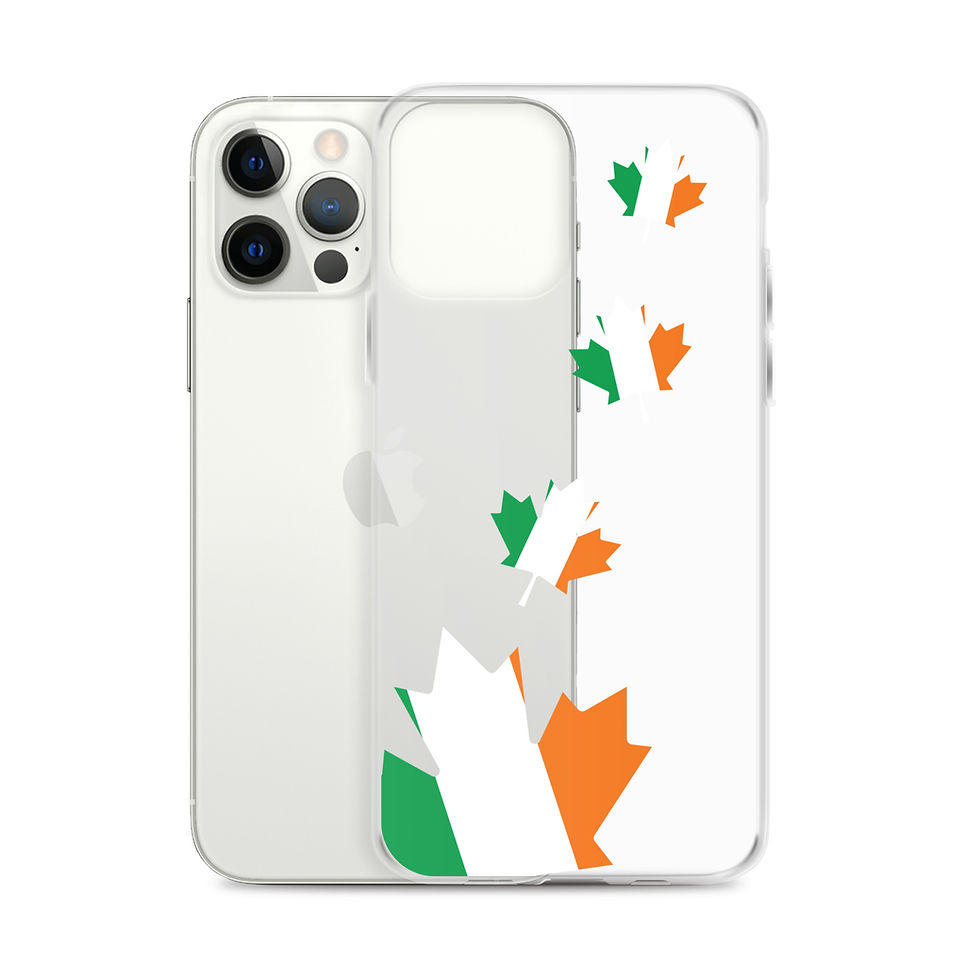 Thumbnail: Tricolour Maple Leaf Clear Case for iPhone®