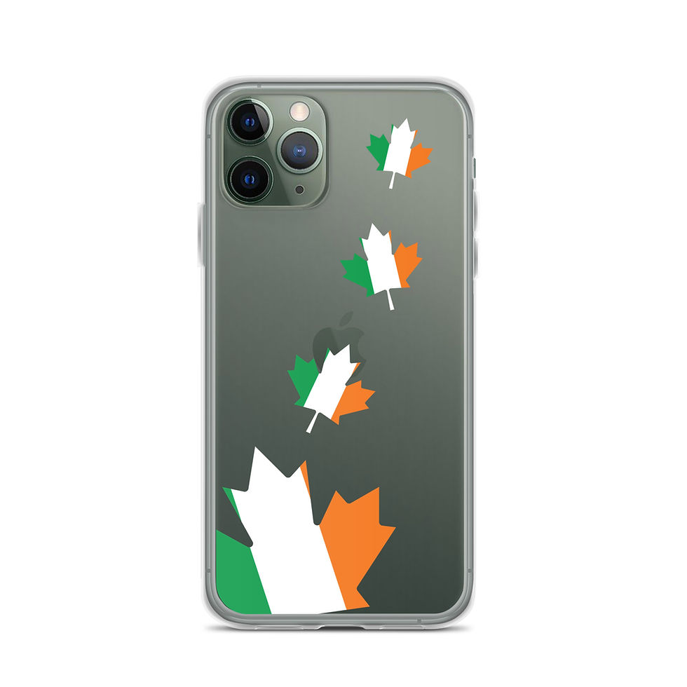 Thumbnail: Tricolour Maple Leaf Clear Case for iPhone®