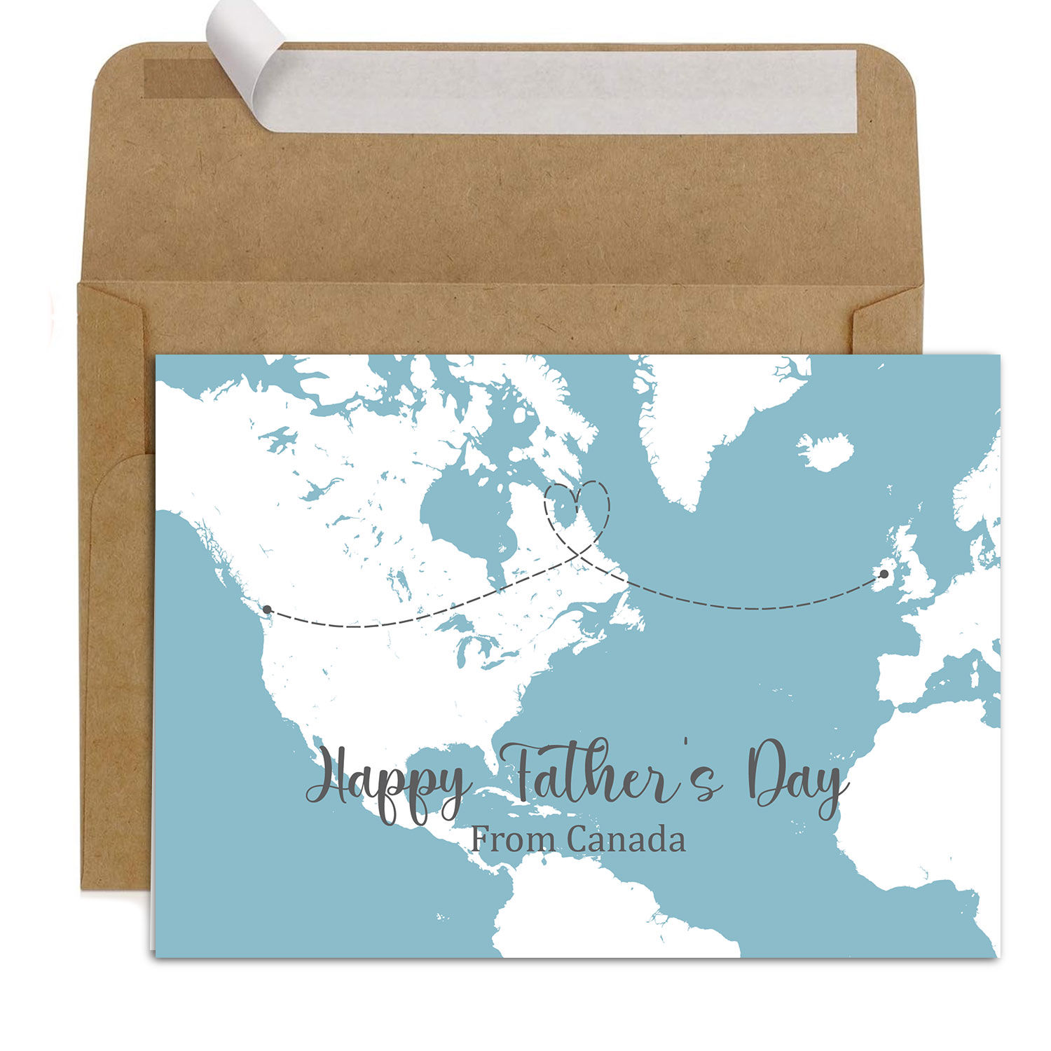 Father's Day Card - Map Card