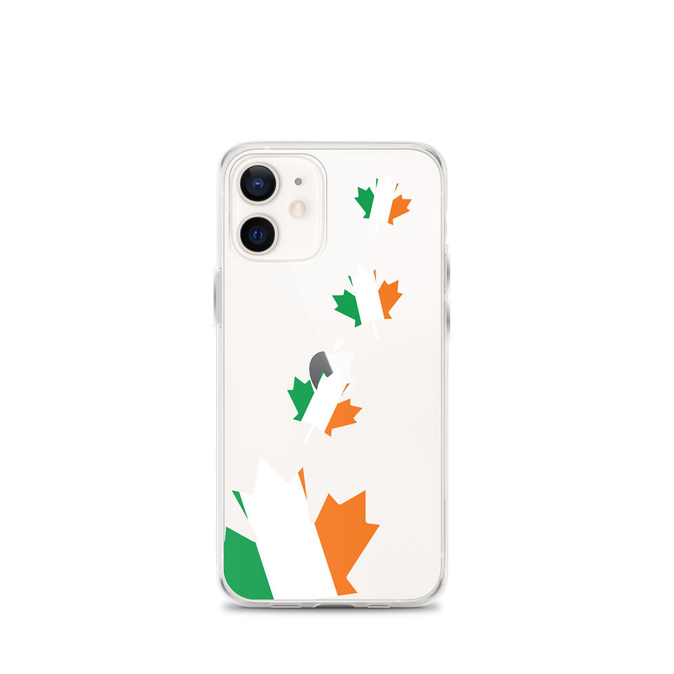 Thumbnail: Tricolour Maple Leaf Clear Case for iPhone®