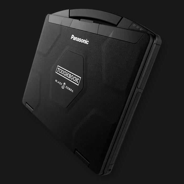 Panasonic Toughbook Black Cobra CF-54 MK3 in a rugged mission-ready environment