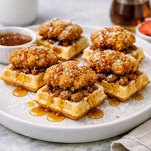 Mini Chicken and Waffles