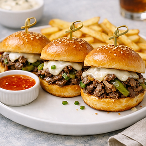 Cheesesteak Sliders