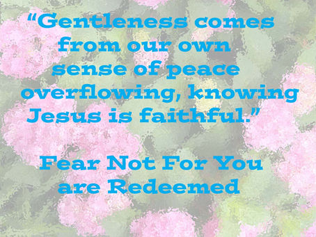 Gentleness Comes from Jesus’ Peace