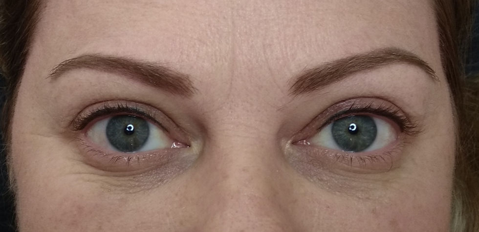 Colourmist Eyebrows and upper eyeliner, healed after touchup