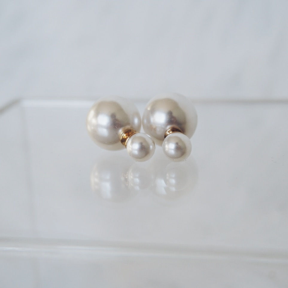Classic Double Pearl Earrings
