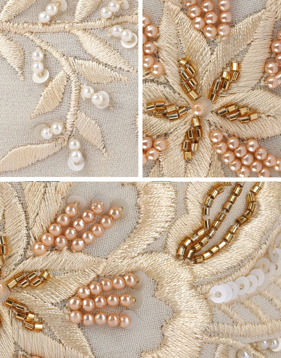 Miniatura: Champagne Blossom Headband