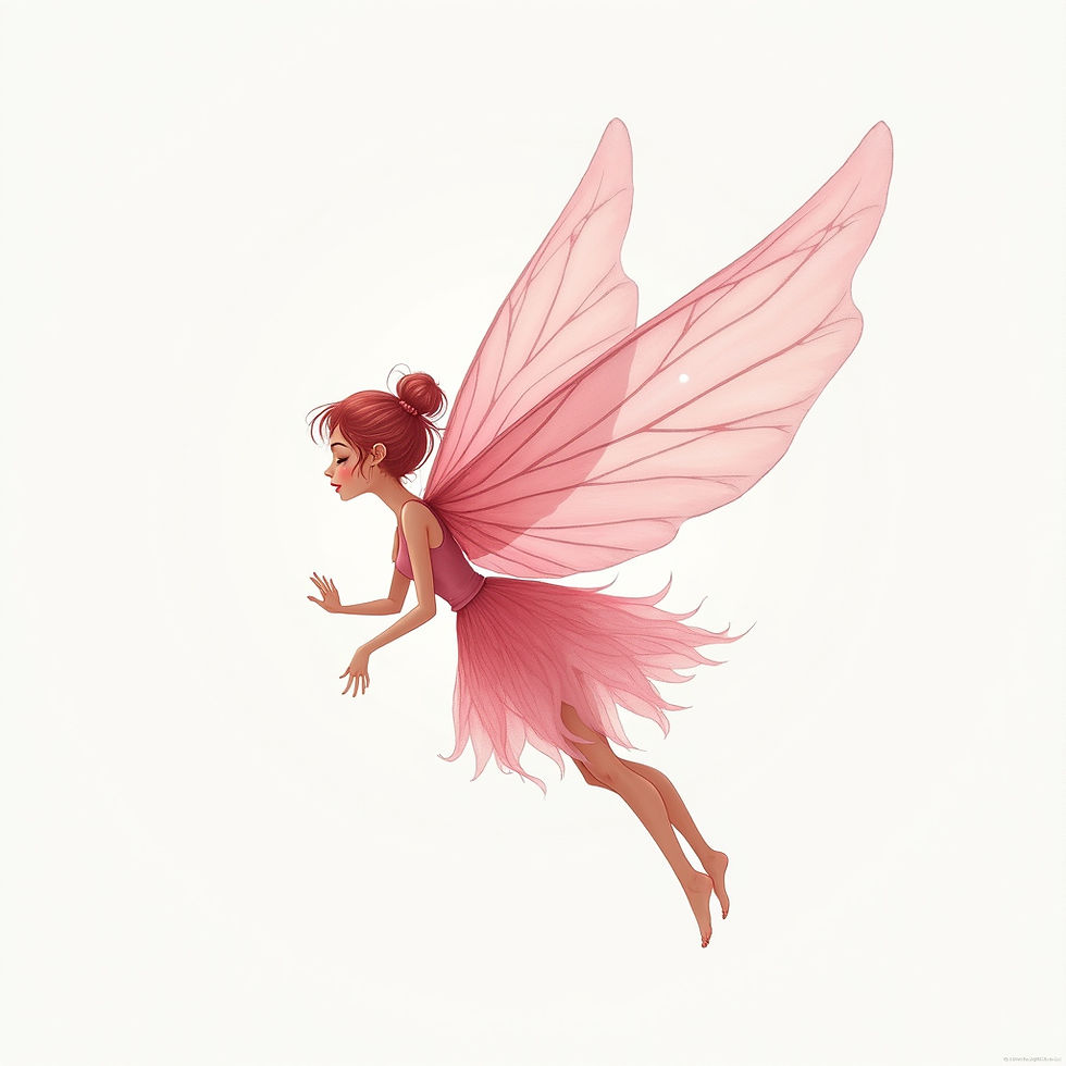 Ilustração Fada Rosa