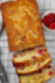 Raspberry White Chocolate Chip Loaf