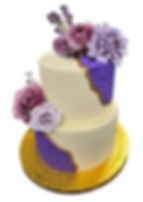 Floral & Gold Cake