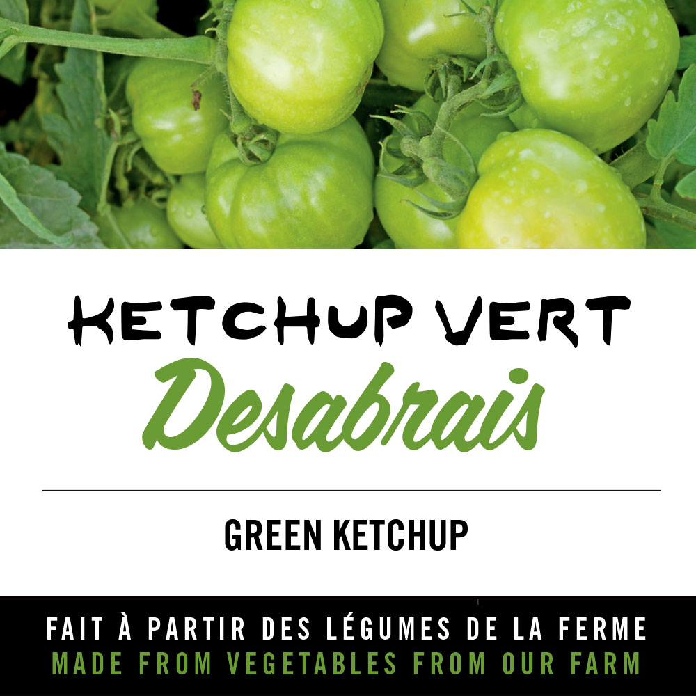 Ketchup vert "Desabrais" - Green ketchup