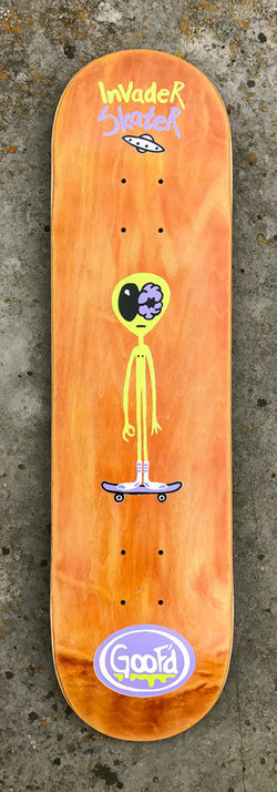 Invader Skater (Purple) Deck.