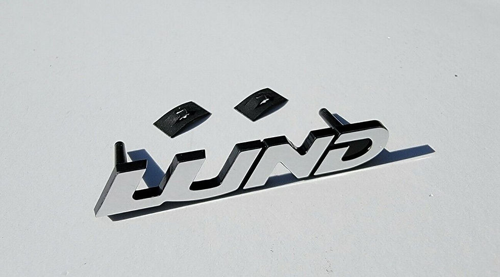 Thumbnail: Replacement Chrome Lund Emblem/ Logo