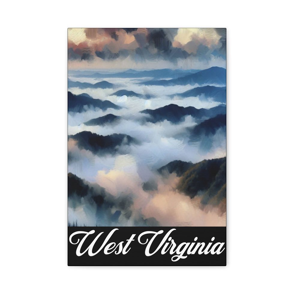 Thumbnail: West Virginia Acrylic: Matte Canvas, Stretched, 1.25"