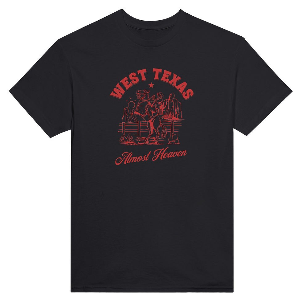 Thumbnail: West Texas Almost Heaven: Heavyweight Unisex Crewneck T-shirt