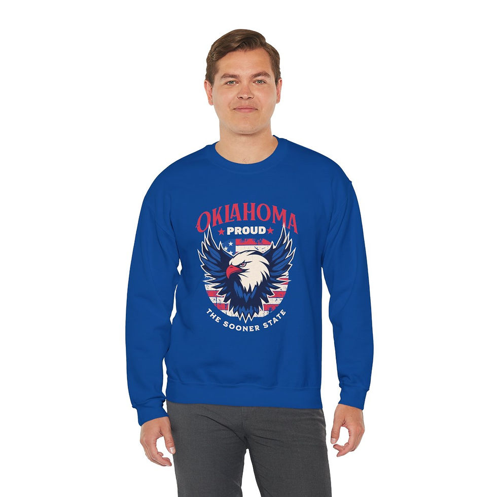 Thumbnail: Oklahoma proud: Unisex Heavy Blend™ Crewneck Sweatshirt