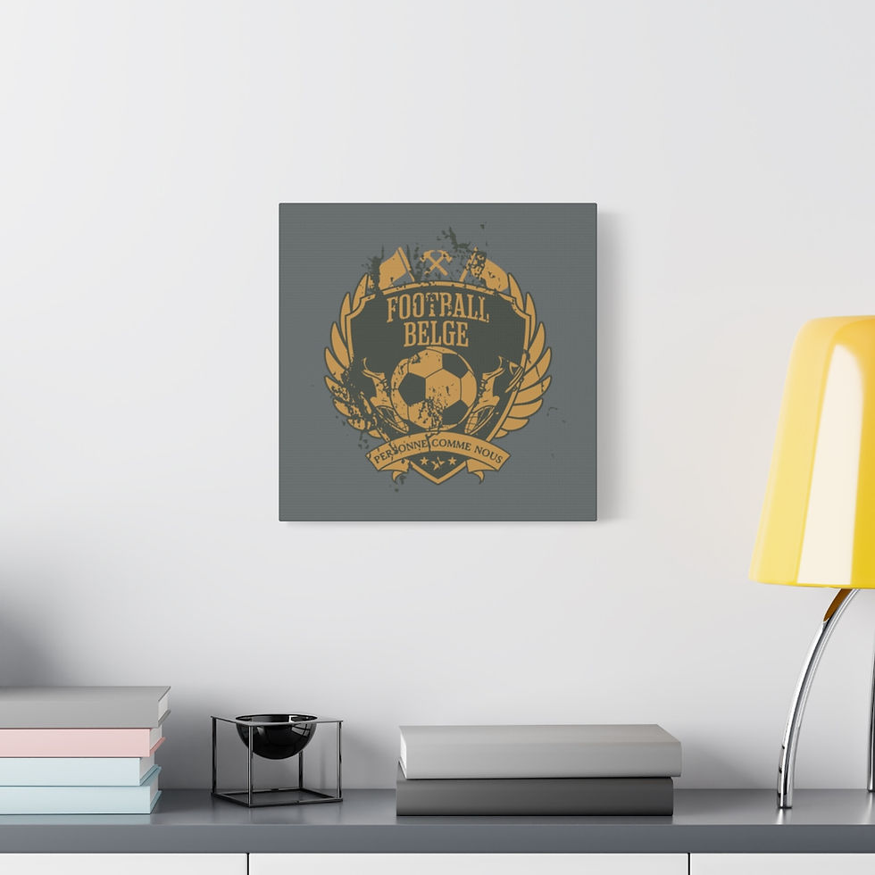 Thumbnail: Belgium football: Matte Canvas, Stretched, 1.25"