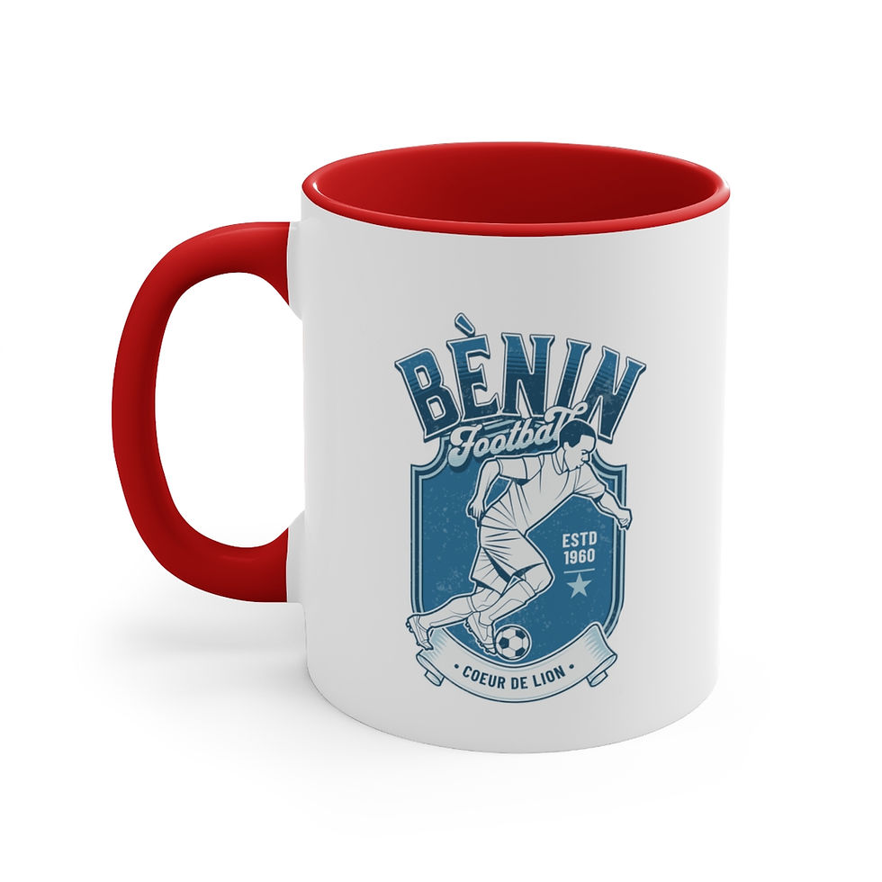 Thumbnail: Benin Football: Accent Coffee Mug, 11oz
