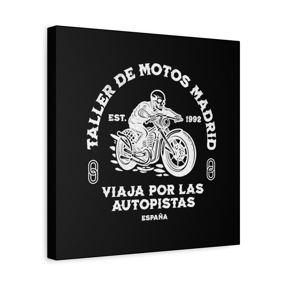 Thumbnail: Taller de Motos Madrid Spain: Matte Canvas, Stretched, 1.25"