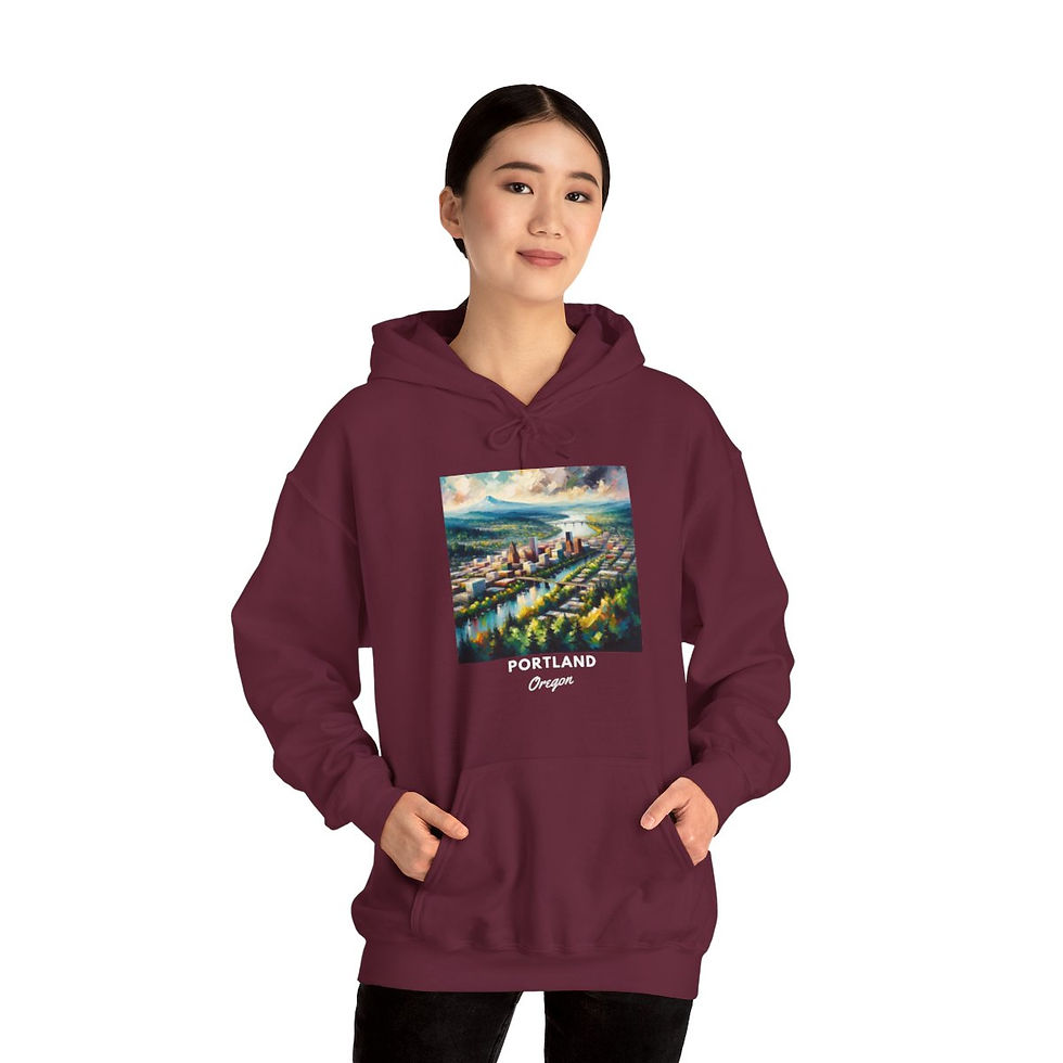 Thumbnail: Portland Oregon: Unisex Heavy Blend™ Hooded Sweatshirt