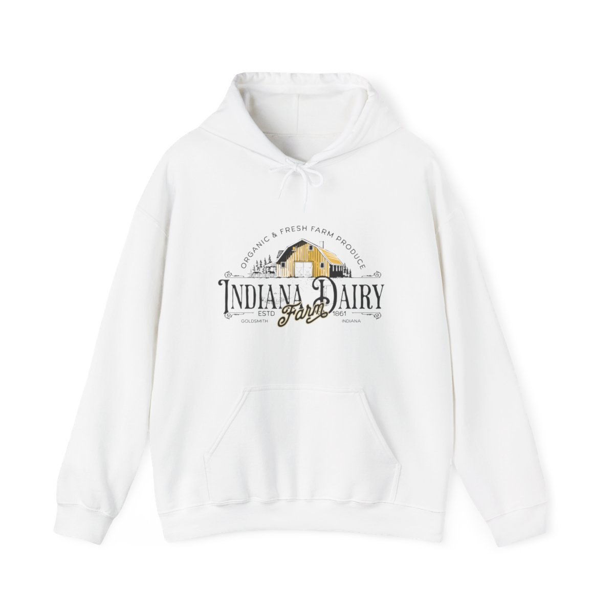 Indiana Dairy Farm: Unisex Heavy Blend™ Hooded Sweatshirt