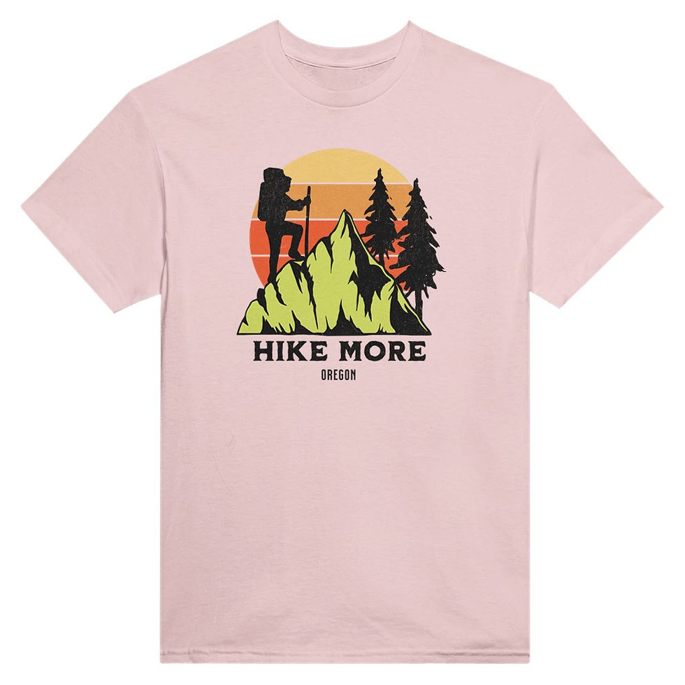Thumbnail: Hike More Orgeon: Heavyweight Unisex Crewneck T-shirt