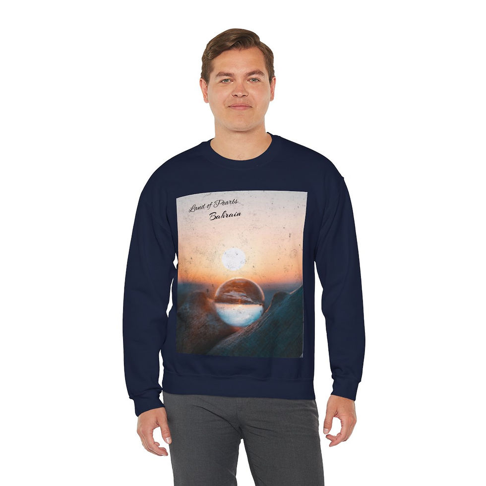 Thumbnail: Bahrain Land of Pearls: Unisex Heavy Blend™ Crewneck Sweatshirt