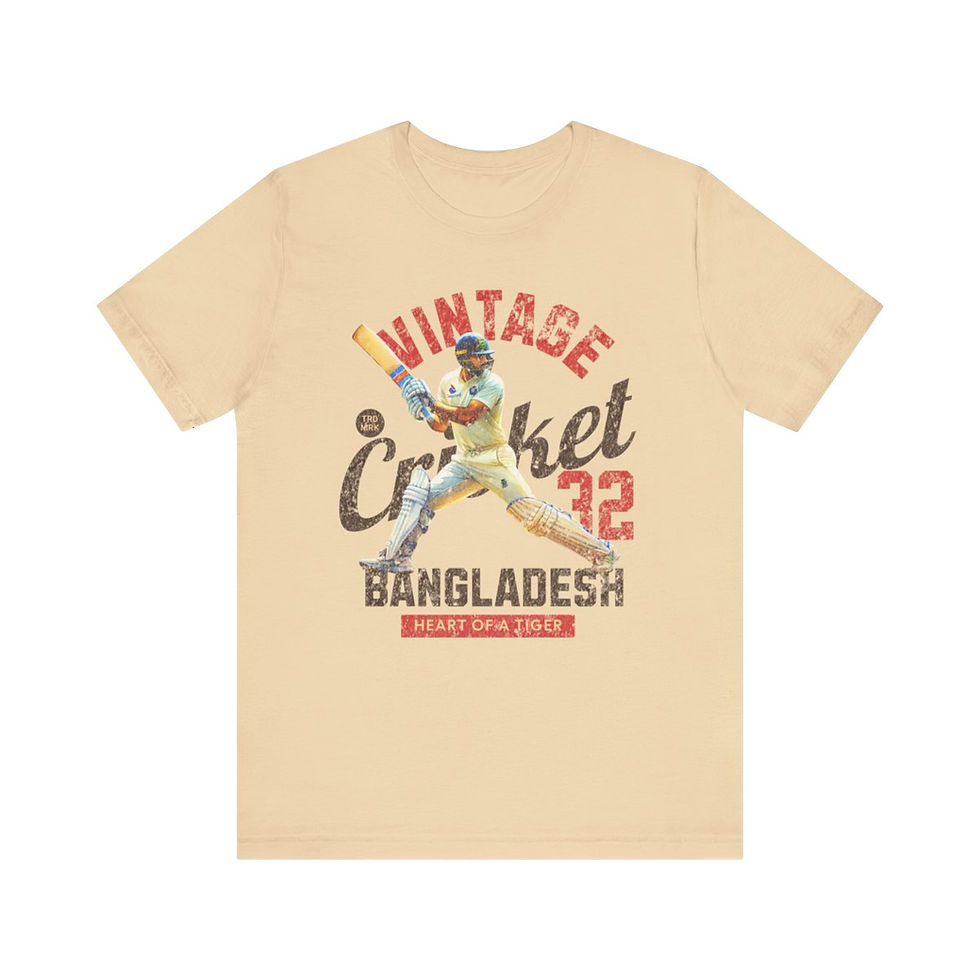 Thumbnail: Vintage Cricket Bangladesh: Unisex Jersey Short Sleeve Tee